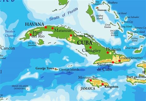 Mapa de cuba y sus provincias