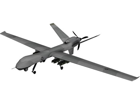 General Atomics MQ-9 Reaper UAV Drone 3D Model - 3DCADBrowser