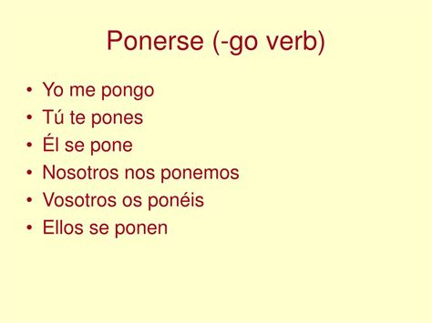 Ponerse Traduction