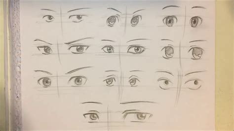 Drawing Anime Boy Eyes [10 Ways] - YouTube