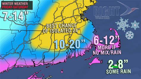 Snow accumulation map - possible blizzard - Right Weather LLC