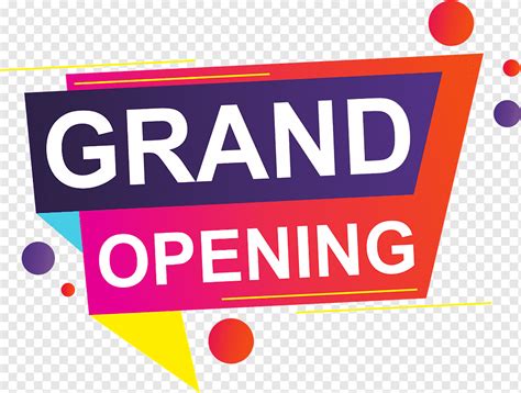 Grand Opening, Open, Grand, Banner, Sticker, Text, Design, Symbol ...