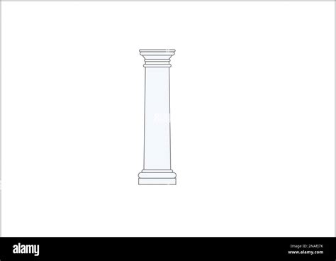 Illustration of a Tuscan column Stock Photo - Alamy