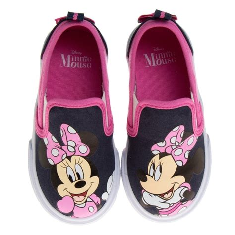 Disney Minnie Mouse Toddler Girls' Slip On Canvas Sneakers - Fuchsia ...