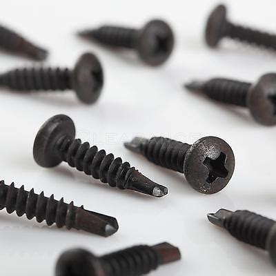 500pcs 8 x 3/4" Phillips Pan Head Black Oxide Self Tapping Screws | eBay