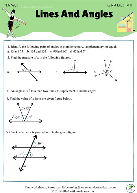 Complementary And Supplementary Angles Worksheets