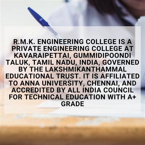 RMK Engineering College: Ranks, Admission, Courses, Fees, Cut-off ...