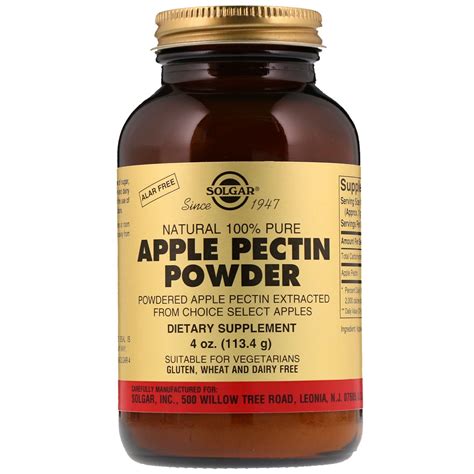 Solgar, Apple Pectin Powder, 4 oz (113.4 g) - iHerb