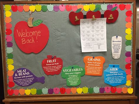 Colorful Bulletin Board for School Cafeteria