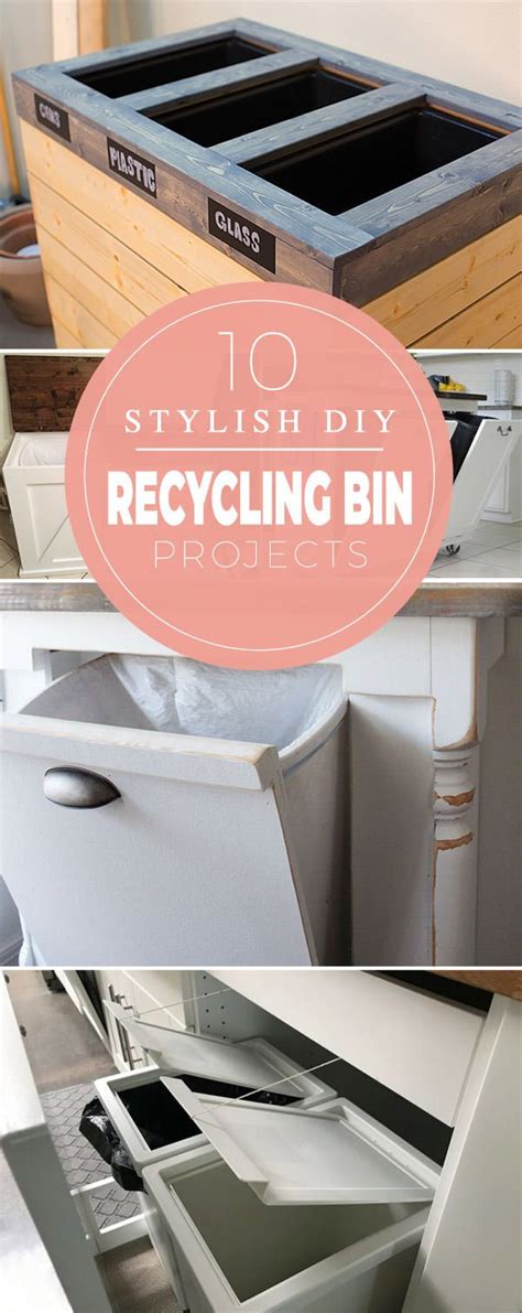 10 Stylish DIY Recycling Bin Projects | Recycling bins, Recycling ...