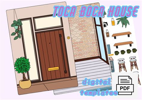 Printable Toca Boca House Toca Boca Papercraft Quiet Book 43 Off ...