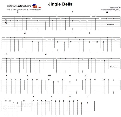 5 Jingle Bells Guitar Chords Easy