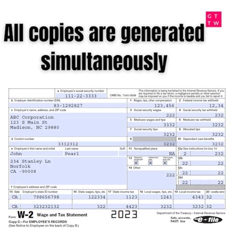 W2 Form 2023 Fillable Pdf - Printable Forms Free Online