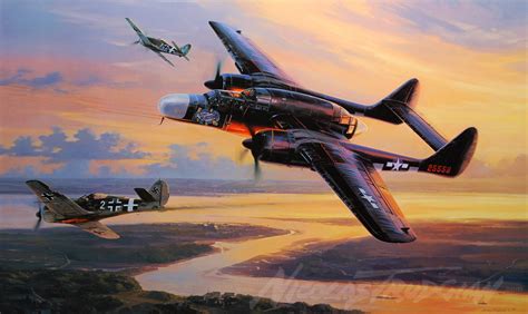 P-61 BLACK WIDOW...AMERICAN NIGHT FIGHTER | Aviation art, Aviation art ...