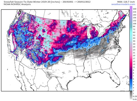 Total Snow Accumulation Map