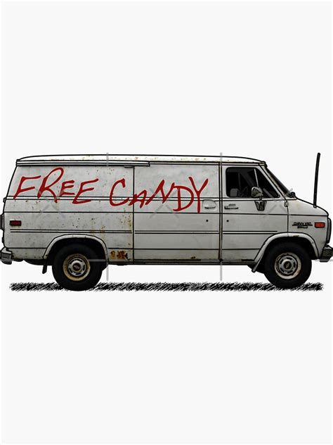 "Free Candy Van" Sticker for Sale by jacobcdietz | Redbubble