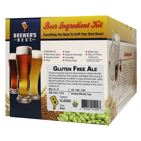 Brewer's Best Gluten Free Ale Beer Ingredient Kit - Walmart.com ...