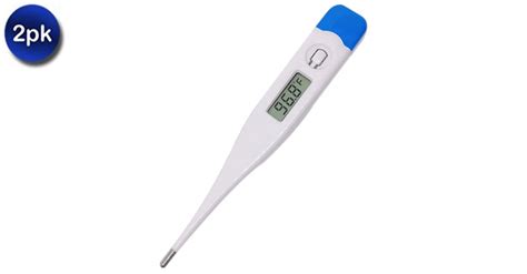 2 Pack: Fast and Accurate Digital Fever Oral Thermometer