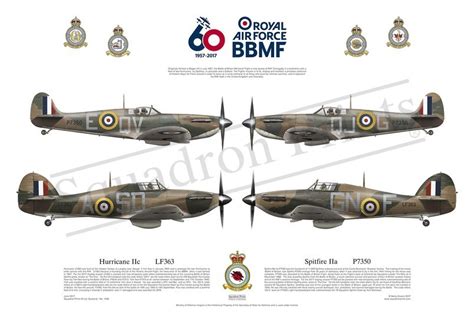 Spitfire and Hurricane - Print | Squadron Prints