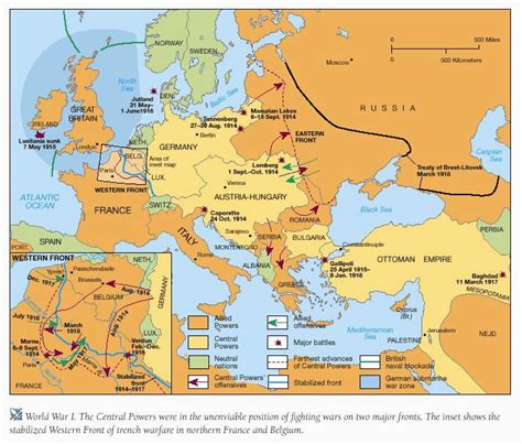 Europe During Ww1 Map | secretmuseum