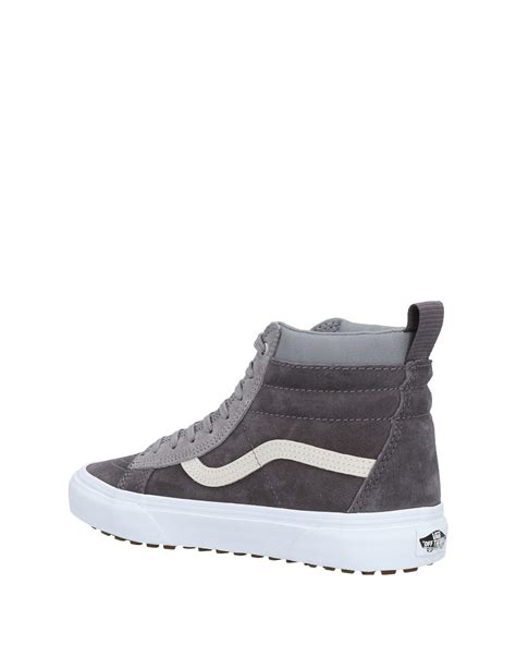 Vans Suede High-tops & Sneakers in Grey (Gray) - Lyst