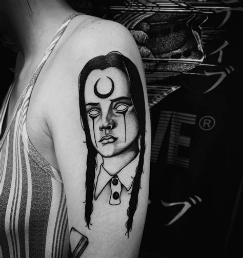 Wednesday Addams Tattoo