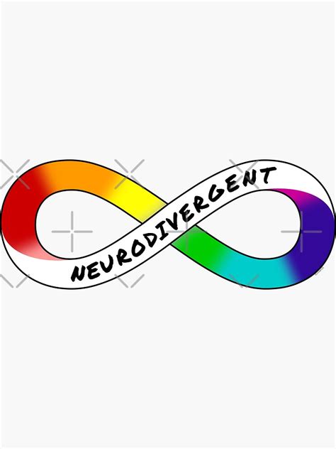 "Neurodivergent - Rainbow Infinity Symbol for Neurodiversity Actually ...