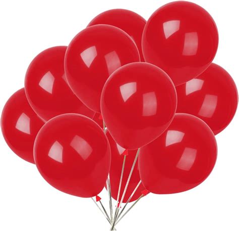 Amazon.com: KADBANER Red balloons,12-inch latex balloons 50 pcs : Home ...