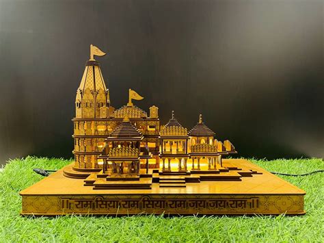 Unique Ram Mandir 3D Model for Laser Cutting Instant Digital Download ...