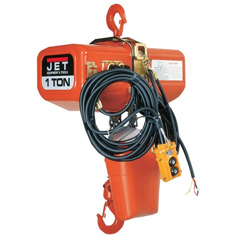 JET 1 Ton Electric Chain Hoist - Diamond Tool Equipment Rentals