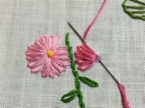 MooshieStitch: Lazy Daisy Stitch Flowers