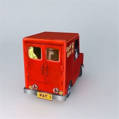 Postman Pat's Van free 3D Model MAX OBJ 3DS FBX STL DAE - CGTrader.com