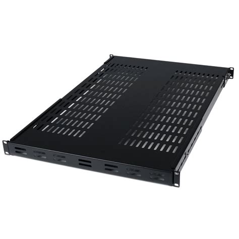 StarTech.com 1U Adjustable Vented Server Rack Mount Shelf - 175lbs - 19 ...