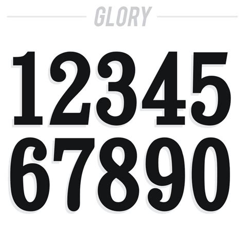 Vintage Racing Number Fonts | Numbers font, Number fonts, Vintage numbers