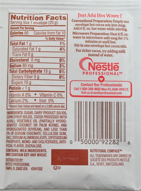 Nestle Dark Chocolate Nutrition Facts | QueryShot