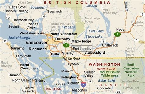 Fort Langley, British Columbia Area Map & More