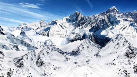 Snowy Mountains Wallpapers HD Free Download