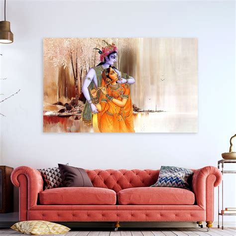 Radha Krishna Canvas Painting | Canvas Paintings -HoMafy