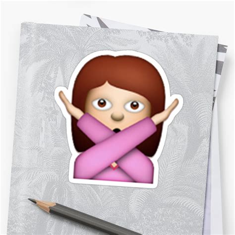 "Crossed Arms Emoji" Stickers by rosiestelling | Redbubble