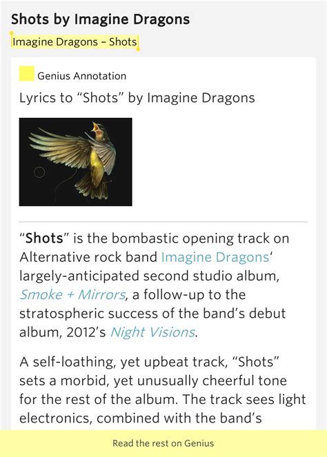 Shots – Shots by Imagine Dragons