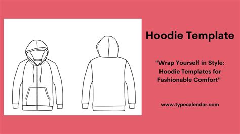 %100 Free Hoodie Templates [Printable] +PDF