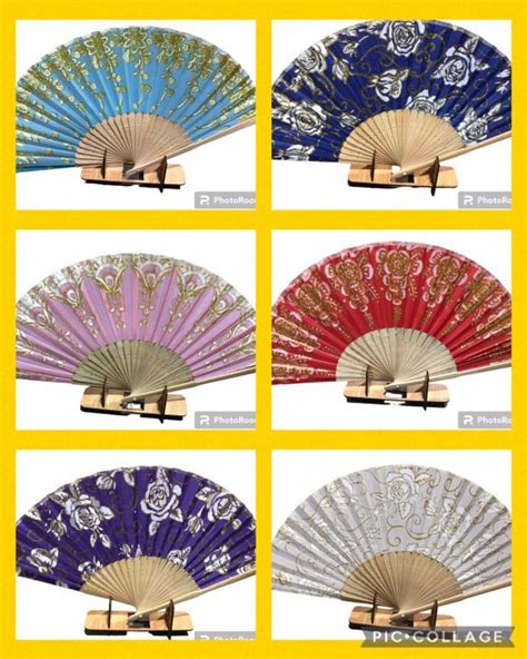 Wood Fan with Glitter Design Chinese Style Vintage Fan | Lazada PH