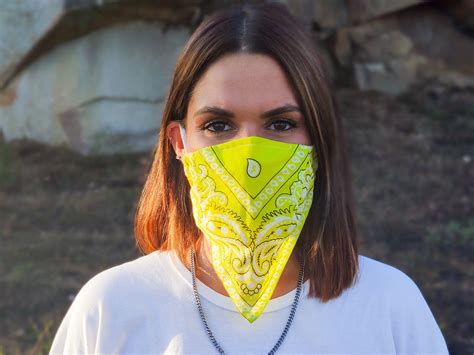 Bandana Face Mask The only complete face mask with paisley | Etsy