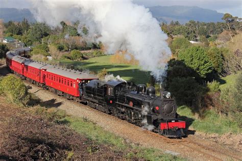 NZR Steam Locomotive at Otaki in New Zealand | Old steam train, Steam ...