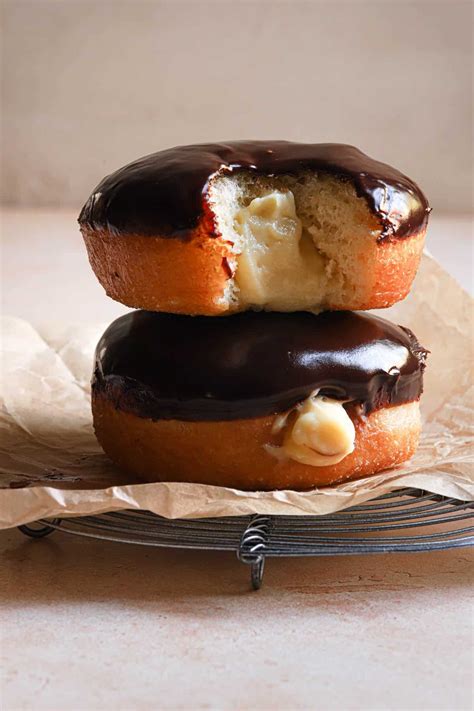 Boston Cream Donuts - One Sarcastic Baker