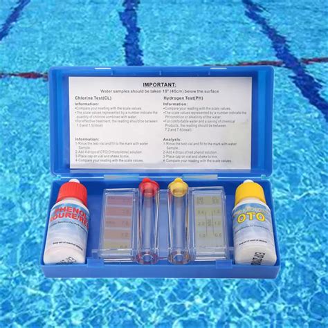 Outddor Water Test Swimming Pool PH Chlorine Water Quality Test Kit ...