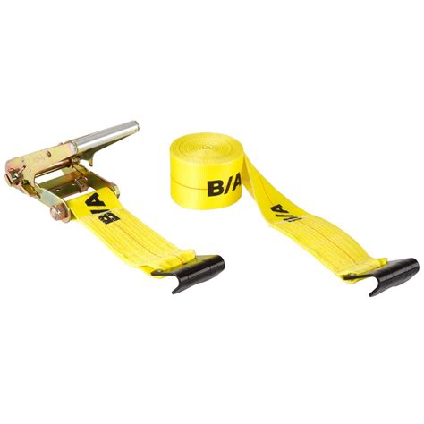 BA Products Ratchet Tie-Down Strap with Flat Hooks 4"W x 27'L - Walmart ...