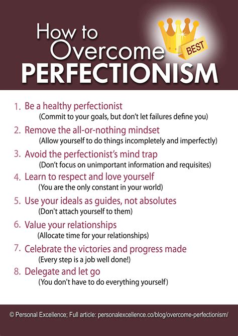 How To Overcome Perfectionism [Manifesto] - Personal Excellence