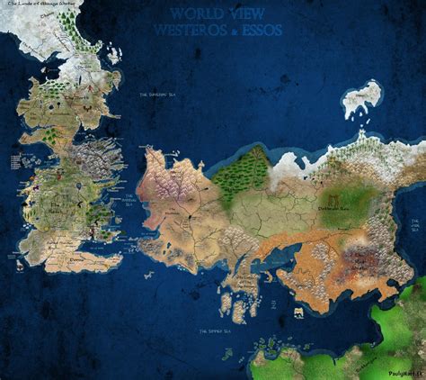 PaulyHart.com: Game of Thrones Map Ice and Fire