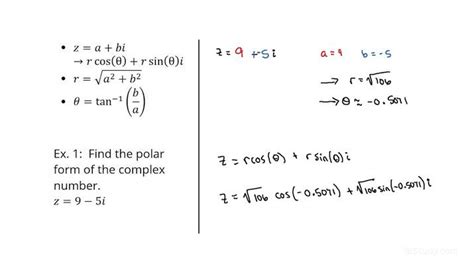 Finding the Polar Form of Complex Numbers | Precalculus | Study.com